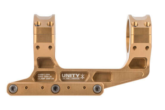 Unity Tactical FAST LPVO scope mount 34mm features a 2.05 centerline